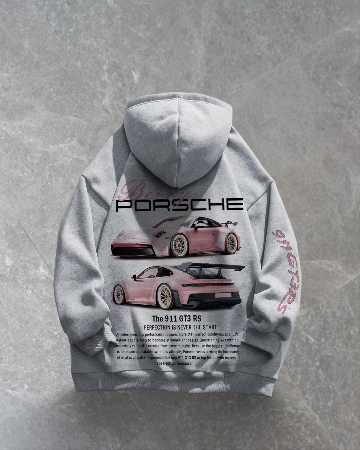 Porche 911 GT3-RS car hoodie