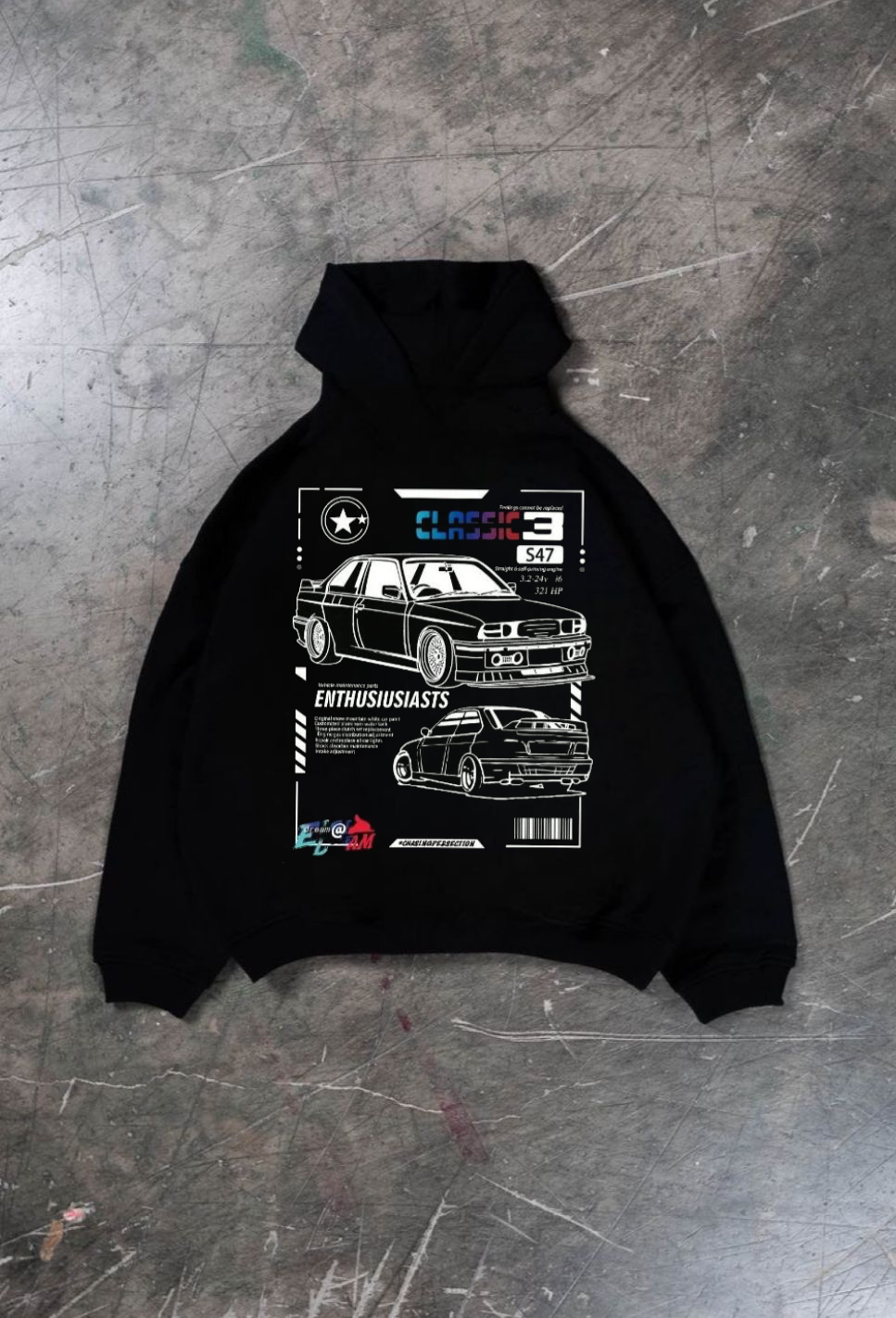 BMW E30 Car  Hoodie