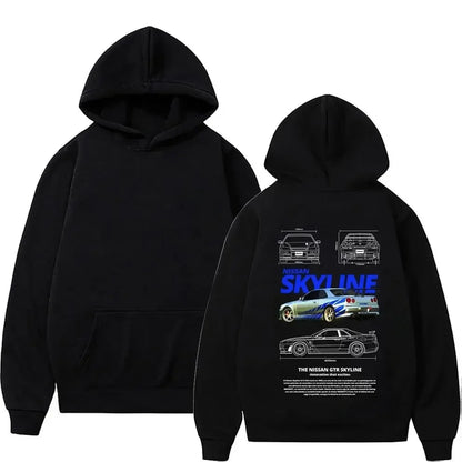 Nissan Skyline GT-R Car Hoodie